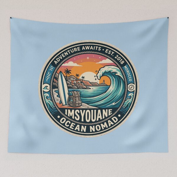 Item preview, lmsouane Morocco, Surf, Tea & Atlantic Coastal Vibes designed and sold by bihtti.