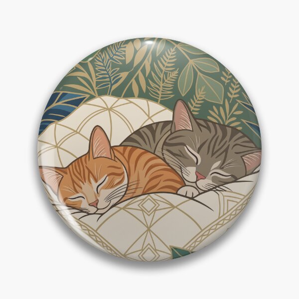 Item preview, Botanical Cat in Bed Art designed and sold by PrintivoraHub.