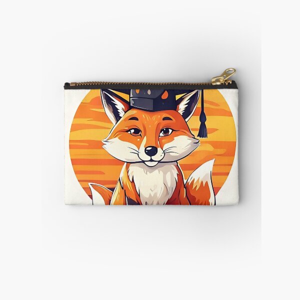Item preview, Groovy Grad: Retro 70s Fox Mascot Graduation Cap C designed and sold by Mercella-Inc.