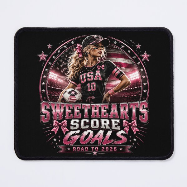 Item preview, Sweethearts Score Goals | Coquette Soccer Girl Road To 2026 Sports Fashion Design designed and sold by Prime legend .
