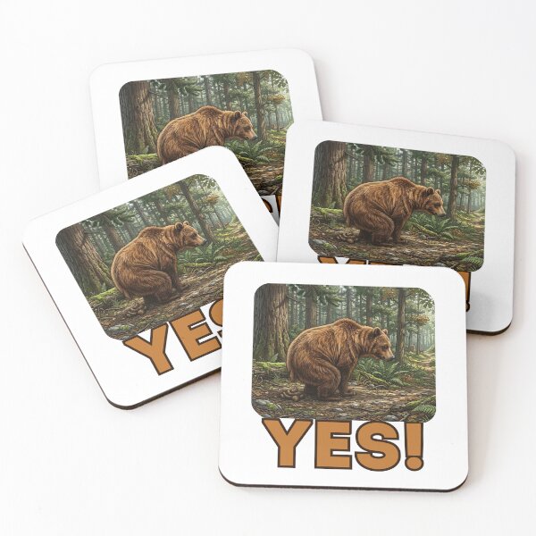 Item preview, DOES A BEAR SHIT IN THE WOODS? Obvious Idioms Humor Timeless Rhetorical Question Joke designed and sold by Space Ghettos.