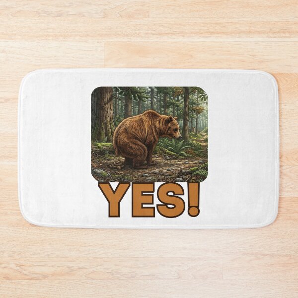 Item preview, DOES A BEAR SHIT IN THE WOODS? Obvious Idioms Humor Timeless Rhetorical Question Joke designed and sold by Space Ghettos.
