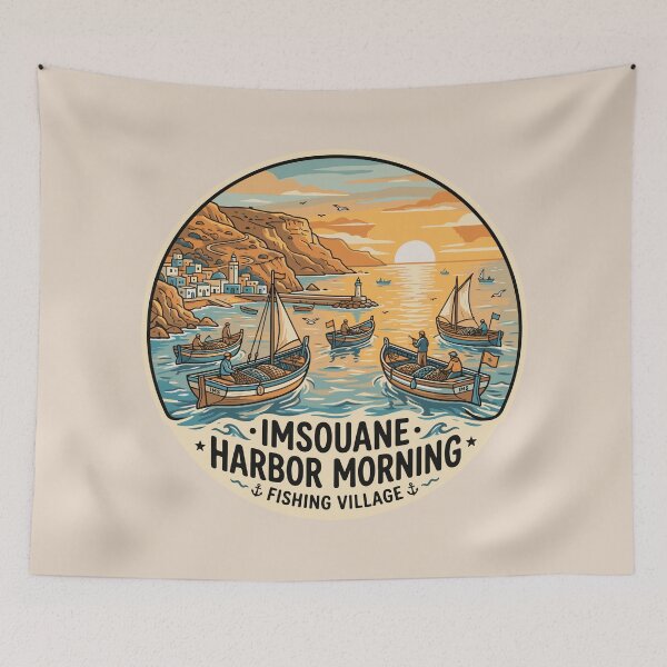 Item preview, lmsouane Morocco, Surf, Tea & Atlantic Coastal Vibes designed and sold by bihtti.