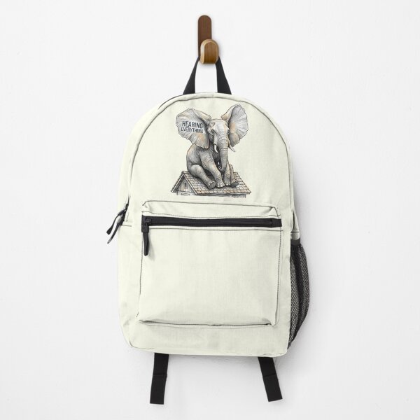 Item preview, Hearing Everything: Funny Elephant on a Roof Art designed and sold by SoulPT.