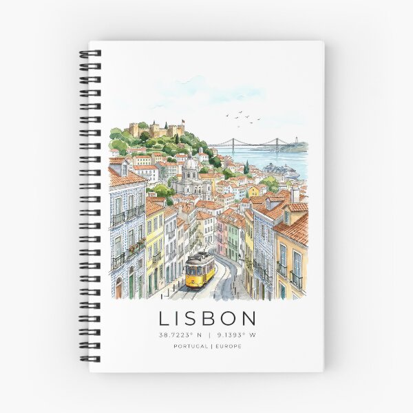 Item preview, Lisbon cityscape in watercolor style designed and sold by annejunker99.
