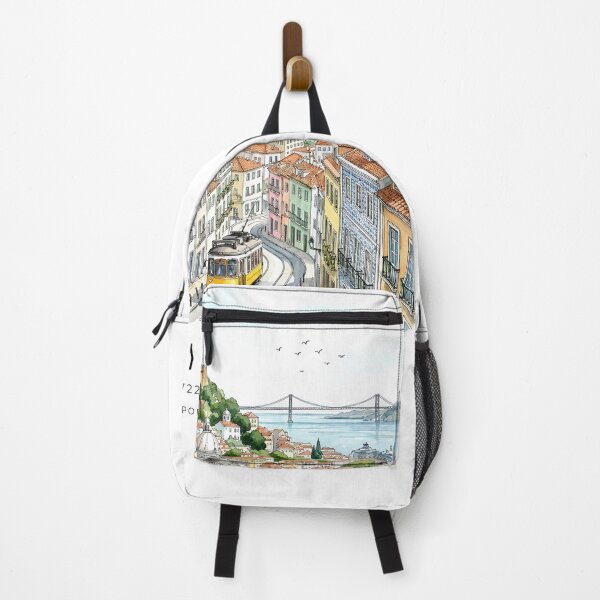 Item preview, Lisbon cityscape in watercolor style designed and sold by annejunker99.