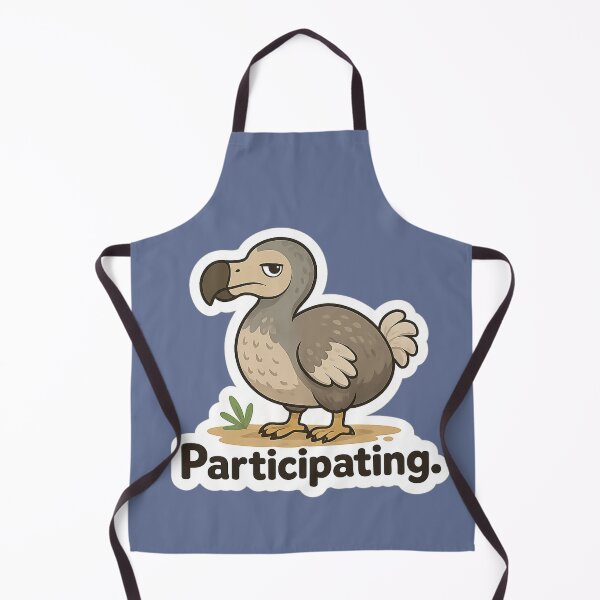 Item preview, Participating. Dodo Bird Meme | Deadpan Animal Sticker Design designed and sold by BabyStark.