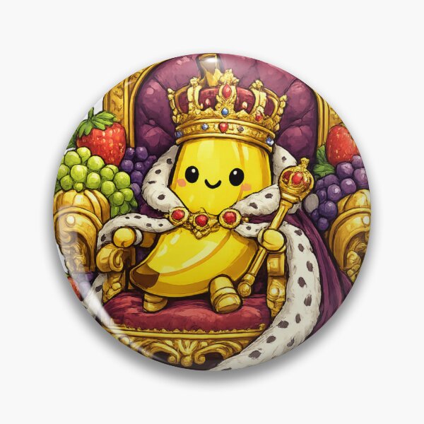 Item preview, Cute Banana King Royal Throne Funny Fruit Royalty Design designed and sold by irfanshikh.