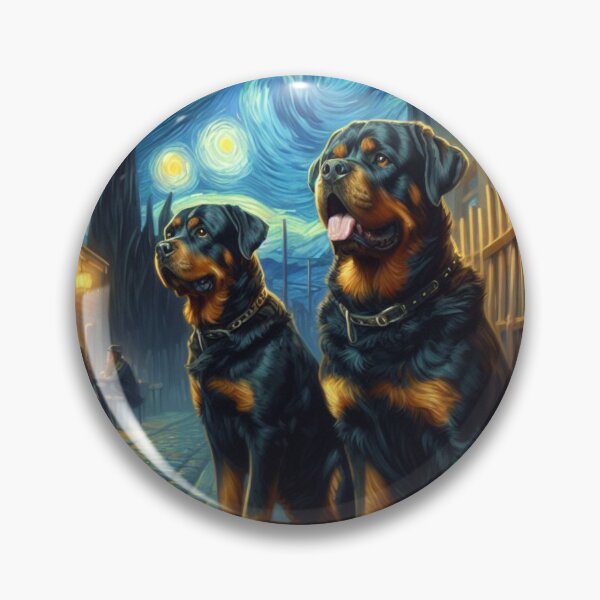 Item preview, Rottweilers in the Starry Night designed and sold by 123ks.