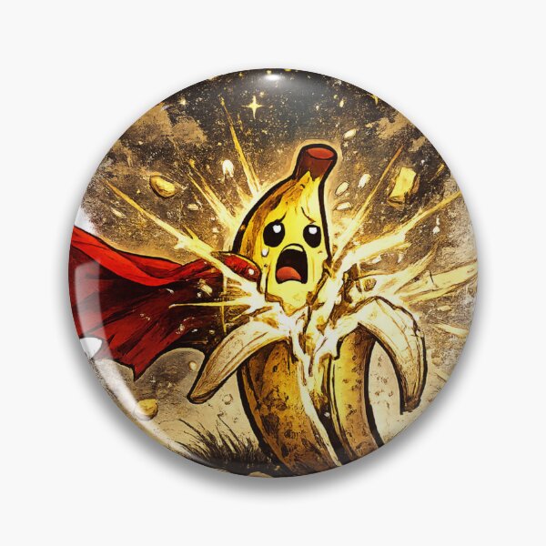 Item preview, NOOOOO Funny Exploding Banana Superhero Cape Comic Design designed and sold by irfanshikh.