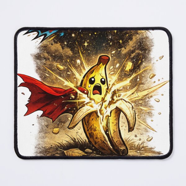 Item preview, NOOOOO Funny Exploding Banana Superhero Cape Comic Design designed and sold by irfanshikh.
