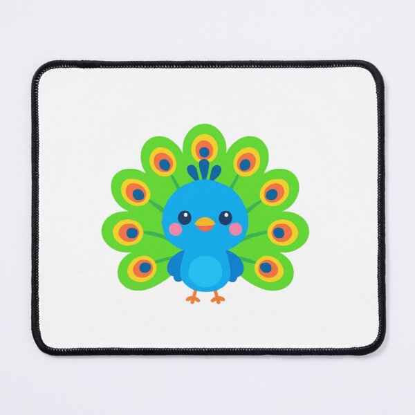 Item preview, Show Your Colors Peacock - Positive Kawaii Sticker designed and sold by foryouandyours.