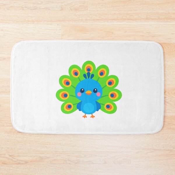 Item preview, Show Your Colors Peacock - Positive Kawaii Sticker designed and sold by foryouandyours.