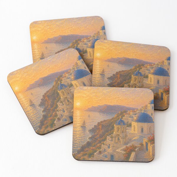 Item preview, Sunset at Santorini designed and sold by ArcanaAbsolute.