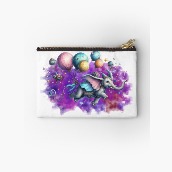 Item preview, Fairytale Elephant Flying with Colorful Balloons designed and sold by Szpaku desart .