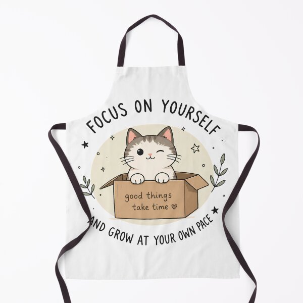 Item preview, Good Things Take Time - Cute Cat in a Box Motivational Quote designed and sold by muhammadkhafidh.
