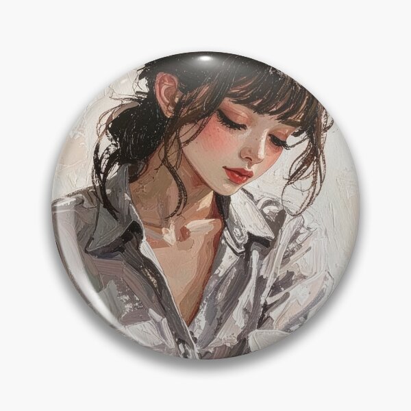 Item preview, Impressionist Pensive Woman Oil Painting designed and sold by BetweenForms.