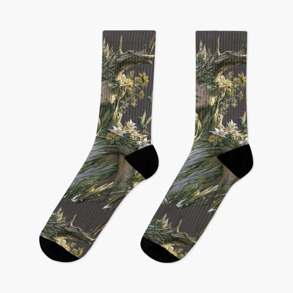 Item preview, Forest Goddess with Hummingbirds designed and sold by MythicMood.