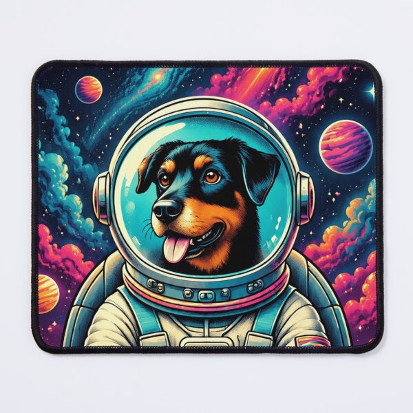 Item preview, Cute Astronaut Dog in Colorful Space Cockpit 3 designed and sold by From Cyryl with Love.