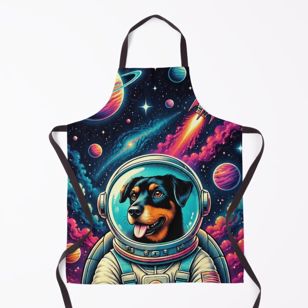 Item preview, Cute Astronaut Dog in Colorful Space Cockpit 3 designed and sold by From Cyryl with Love.