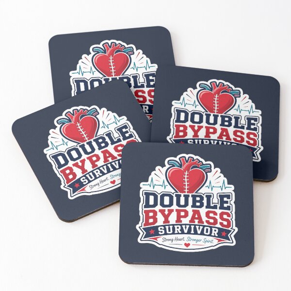 Item preview, Double Bypass Survivor Badge - Strong Heart Vintage Art designed and sold by BlackSector77.