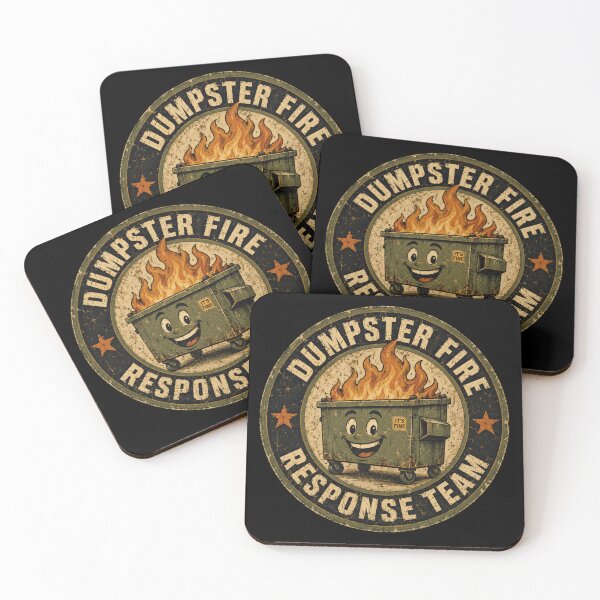 Item preview, Dumpster Fire Response Team It's Fine Sarcasm Workplace Humor designed and sold by HumansStuck12.