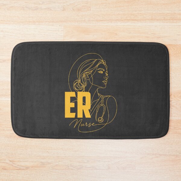 Item preview, ER Nurse Line Art — Emergency Room Nurse Gift | ER RN Aesthetic Portrait designed and sold by KiwyStudio.