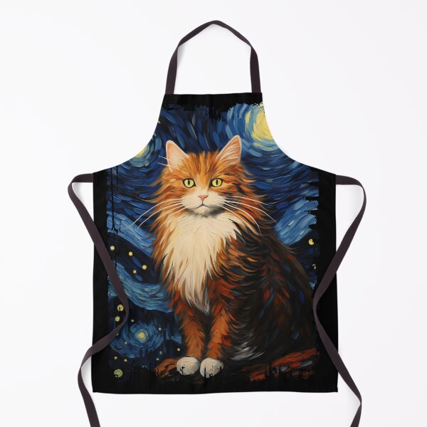 Item preview, Funny Norwegian Forest Cat Starry Night Illustration Mom Dad Kids designed and sold by rafaeltto.
