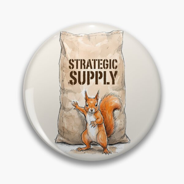Item preview, Strategic Supply: Funny Squirrel Guardian Art designed and sold by SoulPT.