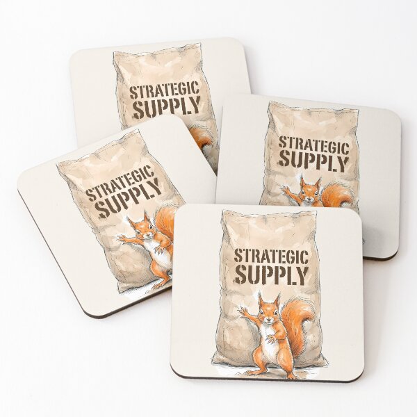 Item preview, Strategic Supply: Funny Squirrel Guardian Art designed and sold by SoulPT.