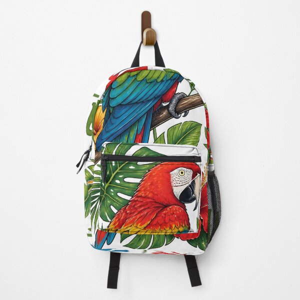 Item preview, Nature Needs You Scarlet Macaw Parrot Tropical Art designed and sold by Luna-Flow.