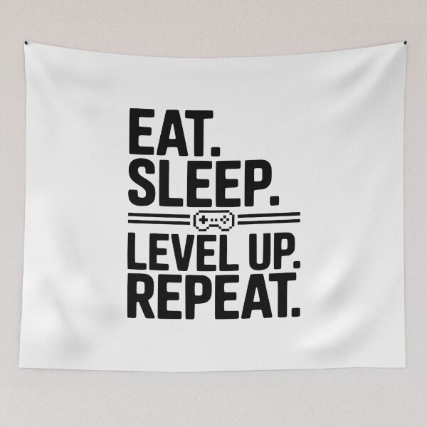 Item preview, Eat. Sleep. Level Up. Repeat. designed and sold by Frank Ring.