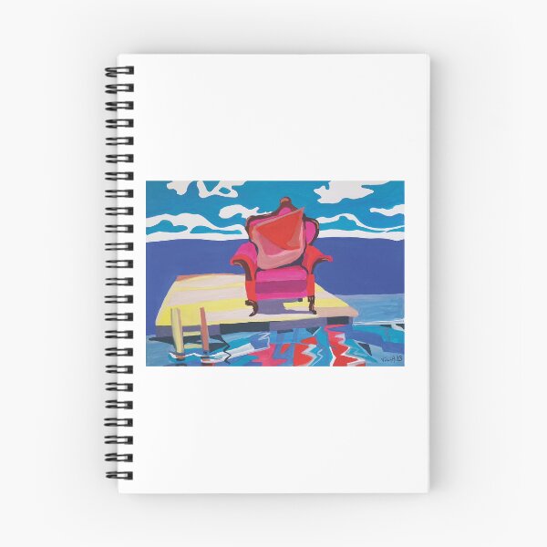 Item preview, Pink armchair on the dock of Long Beach Sebago Lake, Maine (1993) designed and sold by tigrootiger.