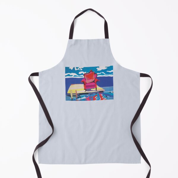 Item preview, Pink armchair on the dock of Long Beach Sebago Lake, Maine (1993) designed and sold by tigrootiger.