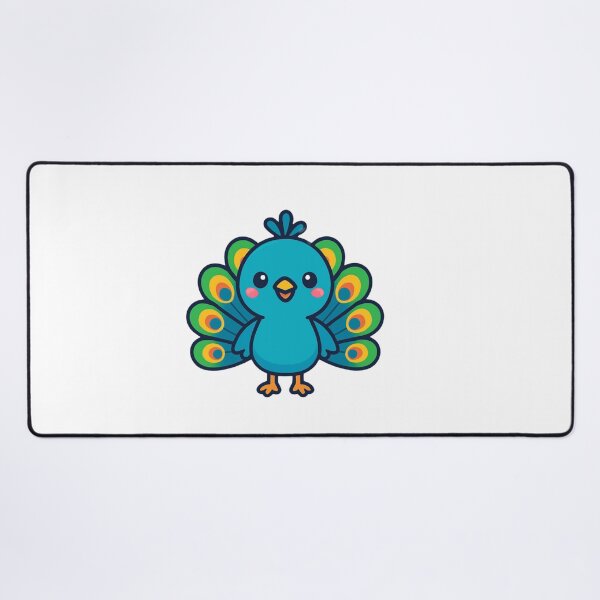 Item preview, Show Your Colors Peacock - Positive Kawaii Sticker designed and sold by foryouandyours.