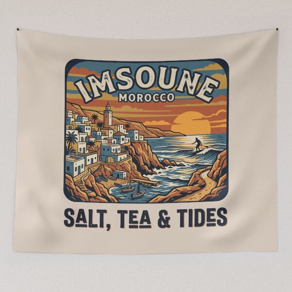 Item preview, lmsouane Morocco, Surf, Tea & Atlantic Coastal Vibes designed and sold by bihtti.