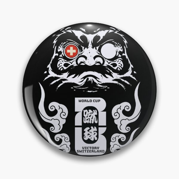 Item preview, World Cup Switzerland Daruma – Japanese Lucky Doll Soccer Victory Design designed and sold by Chaaa-han.