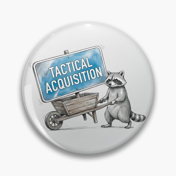 Item preview, Tactical Acquisition: Funny Raccoon Meme Art designed and sold by SoulPT.