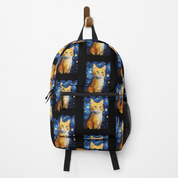 Item preview, Funny Manx Cat Starry Night Illustration Mom Dad Kids designed and sold by rafaeltto.