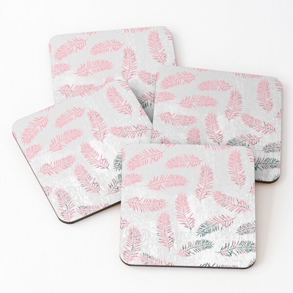 Item preview, Aesthetic Distressed Blush Pink & Sage Green Tropical Leaves-2 designed and sold by altastudio.
