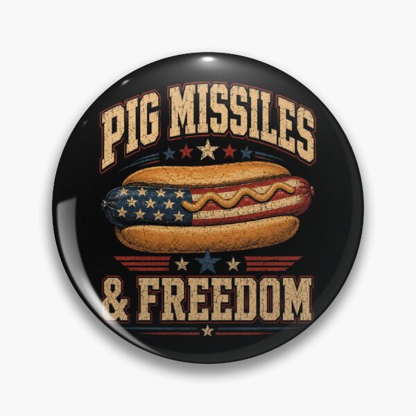Item preview, Pig Missiles And Freedom Funny 4th Of July Hot Dog USA designed and sold by Ali-printshop.