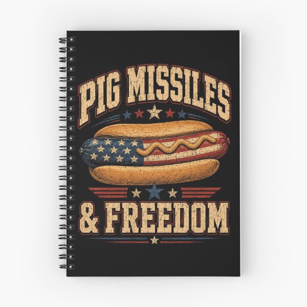 Item preview, Pig Missiles And Freedom Funny 4th Of July Hot Dog USA designed and sold by Ali-printshop.