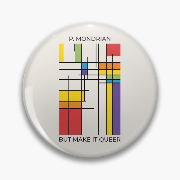 Item preview, Queer Mondrian LGBTQ+ Pride Flag Abstract designed and sold by Oh Posies Collective.