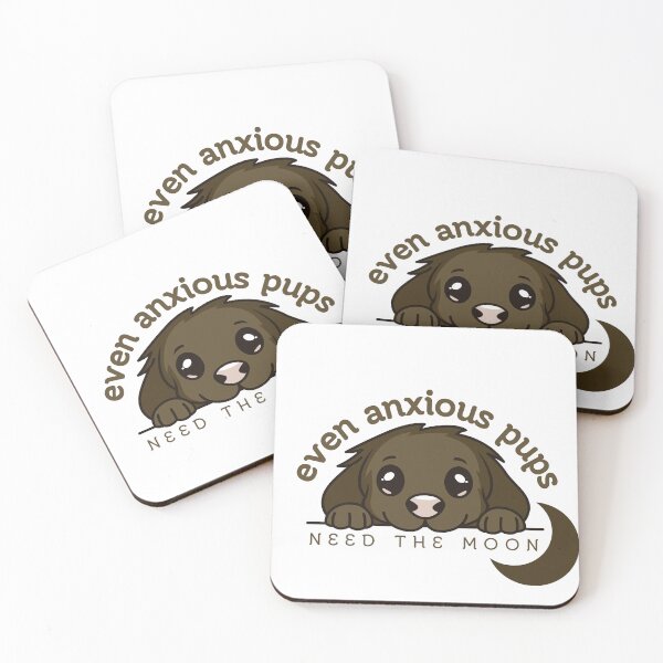 Item preview, Even Anxious Pups Need The Moon designed and sold by Pine & Pixels.