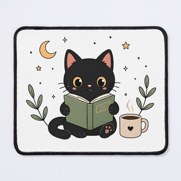 Item preview, Stay Cozy Reading Cat Aesthetic Illustration designed and sold by muhammadkhafidh.