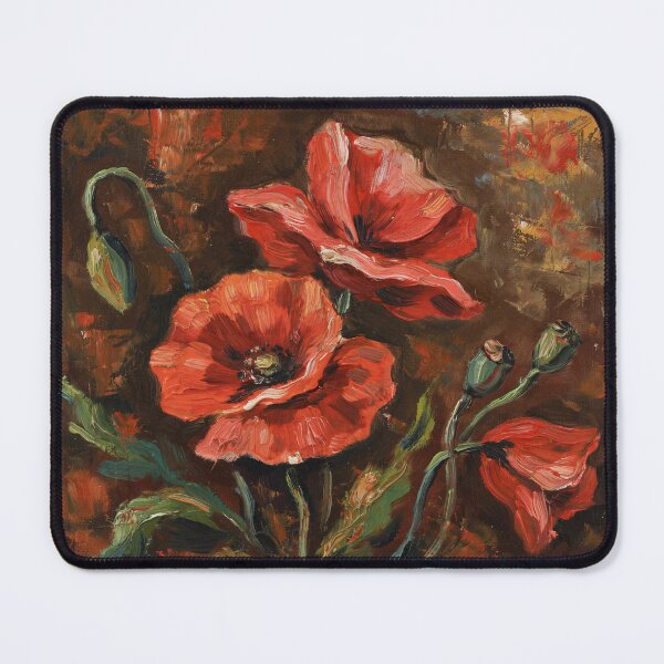 Item preview, Red poppies,oil paint. designed and sold by elegantpaterns.