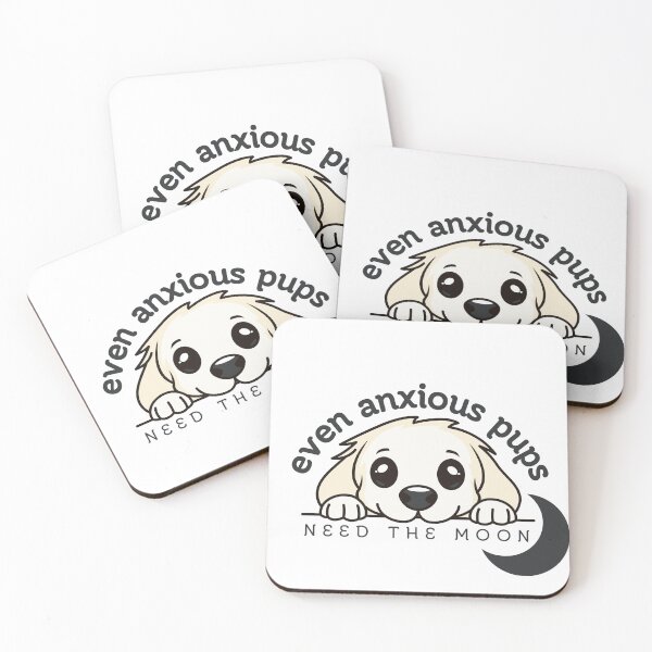 Item preview, Even Anxious Pups Need The Moon designed and sold by Pine & Pixels.