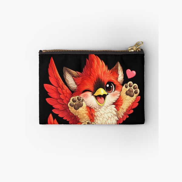 Item preview, Cute Red northern cardinal Griffin Cub designed and sold by Hatchling Hollow.