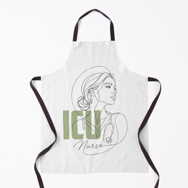 Item preview, ICU Nurse Line Art — Critical Care Nurse Gift | ICU RN Aesthetic Portrait Shirt designed and sold by KiwyStudio.