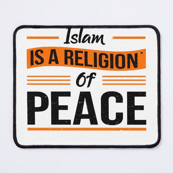 Item preview, Islam Is a Religion of Peace – Islamic Typography Design designed and sold by HamdPrint ⭐⭐⭐⭐⭐.